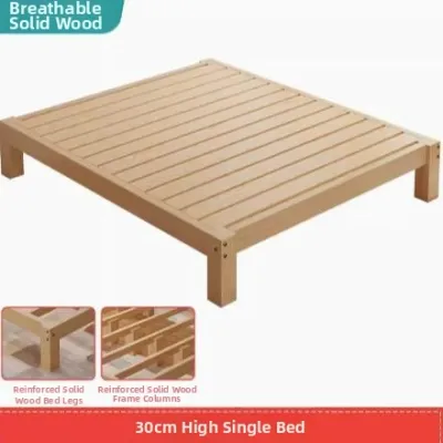 ZHENTAIYUAN | Solid Wood Bed Double and Single Use Simple Modern