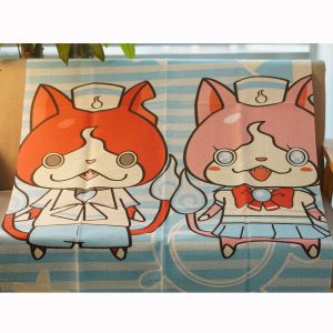 ผ้าคลุมประตูลายการ์ตูนฤดูร้อน สไตล์ญี่ปุ่น ครัว เตียง ผ้าคลุมครึ่งตัว ผ้าคลุมกันแสง สไตล์ญี่ปุ่น ผ้าฝ้ายโพลีเอสเตอร์