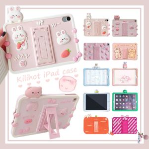 เคสไอแพดซิลิโคน 5th 4th 1st 2nd น่ารัก สำหรับ เด็ก เคสไอแพด 10th 9th 8th 7th ฝากรอบ 6th ชุด IPad Pro 11 10.5 9.7 10.2 10.9 นิ้ว Ipad Mini 6 5 4 3 2 1