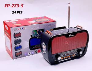 วิทยุ วิทยุโซล่าเซลล์  มีบลูทูธ พกพาได้ มีแบตในตัว/ชาร์จโซล่าเซลล์ได้