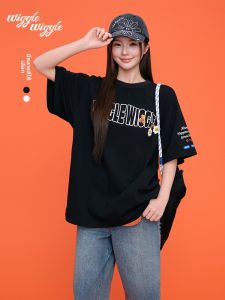 Wiggle Wiggle | Summer Couple Fashion Letter Smile Face T-Shirt