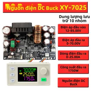 XY7025 Bộ Chuyển Đổi Buck CC CV 70V/25A/1750W Điện Áp Bước Xuống Dòng Điện Có Thể Điều Chỉnh Điều Chỉnh Ổn Định Mô Đun Cung Cấp Điện Cho CNC