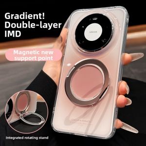 QI MEI. CASE | Dual-layer IMD Dyeing Refreshing Color Rotatable Phone Case Magnetic Drop Protection