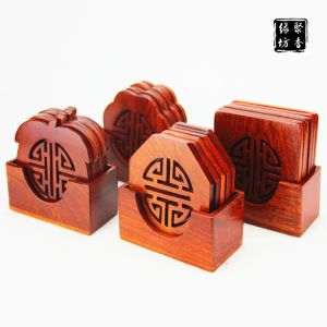 Rosewood Tea Ceremony Coaster Household Bowl Mat Heat Proof Mat Table Mat Rosewood Kung Fu Tea Mat Chinese Solid Wood Dining Table Cushion