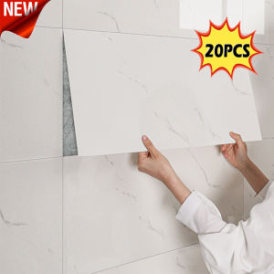 Decorative Faux Marble Wallpaper waterproof self adhesive wall sticker DIY background wall decoration removeable sticker