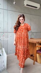 DRESS PAYUNG LD 130cm PB 120cm Bahan Rayon Tebal Motif Terbaru - Daster Viral Tiktok By MURADHA.ID