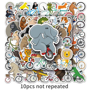 50PCS Cartoon Funny Animal Bicycle Sticker Mobile Phone Case Stickers Laptop Water Cup Car Waterproof PVC Sticker