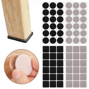18Pcs Thicken Self Adhesive Felt Chair Leg Pads Floor Protectors Furniture Legs Table Leg Covers Round Bottom Anti-Slip Pads