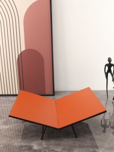 ชั้นหนังสือโลหะหรูหราแบบโมเดิร์นสำหรับห้องทำงาน ชั้นวางหนังสือตกแต่งสำหรับห้องนั่งเล่นและห้องประชุมในบ้าน ชั้นวางหนังสือแบบมีรูปแบบเรขาคณิต