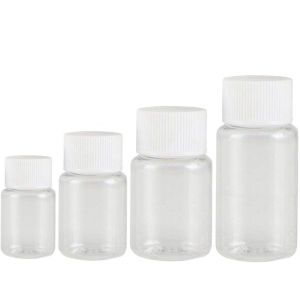 10Pcs 15ml/20ml/30ml/50ml/100ml Refillable Seal Bottles Vials Reagent Store Container Plastic Screw Cap