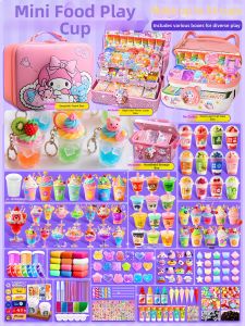 DIY Mini Boba Cup Children Craft Toy Set Gift For Girls