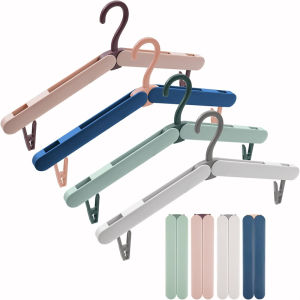1/5pcs Portable Mini Folding Clothes Rack Travel Telescopic Hanging Drying Rack for Home Business Travel No Trace
