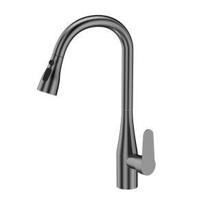YALANDENG | Pull-Out Kitchen Faucet with Extendable Sink Basin Water Pressure Booster Splash Guard for Home Use