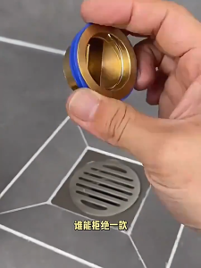 【SKIT SG】Brass Floor Drain Core Large Size Odor and Insect Proof Floor Drain Core Sewer Rapid Drainage Bathroom Floor Drain Core Quick Installation Bath Shower Floor Strainer Cover Plug Trap One-Way Drain Valve Toilet Insect Prevention Deodorant Sewer