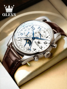 OLEVS | Mens Automatic New Model Skeleton Multi-Functional Water-Resistant Watch
