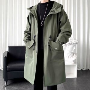 FLICBS | Large Size Mens Trench Coat for Autumn Winter