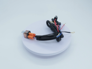 Motorcycle 12V Set Transparent Horn Mini Driving Light Relay Socket 4pin 5pin