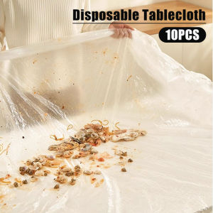 10 cái Khăn Trải Bàn dùng một lần dày chống thấm dầu chống thấm nước cho tiệc cưới dã ngoại hàng ngày bàn lười bìa chống trượt đàn hồi Khăn trải bàn