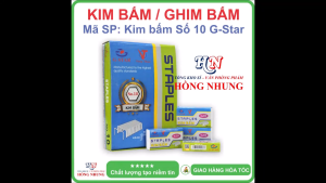 [MEGA SALE] COMBO 10 Hộp nhỏ Kim Bấm Số 10 Thương Hiệu G-Star Chất lượng và An toàn