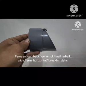 Backflow 3\\\" 4\\\" 6\\\" pipa pembuangan got air kotor WC kamar mandi toilet kakus dapur MCK PVC katup penutup otomatis agar air kotor tidak masuk kembali ke dalam rumah dan mencegah binatang tikus kecoa serangga masuk ke rumah 3 4 6 inch in inci back flow