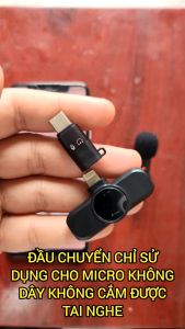 Đầu chuyển đổi TYPE-C sang lighning và micro usb dùng cho mic không dây GOCHECK USB OTG Phone phụ kiện micrô không dây
