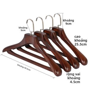 Giá Treo Quần Áo Gỗ Vai Rộng Cao Cấp
