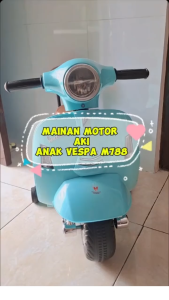 MAINAN MOTOR AKI ANAK VESPA PMB M788