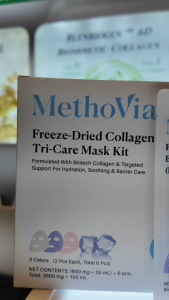 MethoVia Freeze-Dried Collagen Tri-Care Mask Kit Skincare Collagen Facial Mask Support For Hydration Soothing Face Mask Barrier Care Skin Care 3 Targeted Solutions in One Set