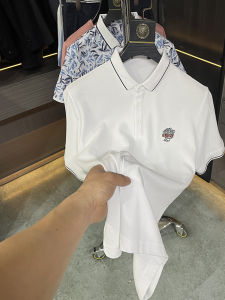 Áo Thun Nam Tay Ngắn Mùa Hè Cổ Polo Thêu 63% Cotton Cắt Nhãn Tagkita Phong Cách Thường Ngày Thời Trang Thành Phố