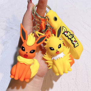 Pokemon Keychain Anime Action Figure Toy Kawaii Cartoon Fashion Charmander Psyduck Doll Keyring Car Bag Pendant Kid Gift