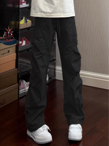 Clenafit Mens Summer Breathable Ice Silk Straight Leg Thin Quick Dry Pants Workwear Trousers Lightweight Comfortable Casual Pants