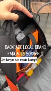 Tas Ransel-Backpack-Hexa series-MF-Black Orange