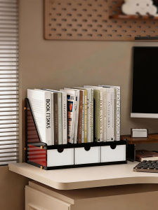AMU·PIGGY | Vintage Style File Storage Organizer Desk Organizer