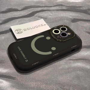 Cute Big Smiling Face Silicone Phone Case for Xiaomi Redmi K70 K60 K50 pro K40S Full Cover Anti-Fall Protection Womens Style