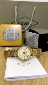 [Promo] Jam Tangan Wanita FS ES4263 / ES 4263 Tailor Multifungsi Gold Stainless Steel Strap Original Garansi 2 Tahun [✔COD][100% Authentic]
