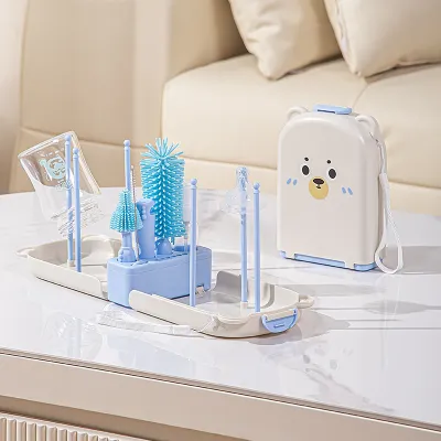 MENGHE | Portable Infant Bottle and Teat Cleaning Set