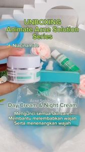 ANIMATE Day Cream Acne Solution ORIGINAL BPOM HALAL 10gr - Krim Siang Untuk Kulit Berjerawat
