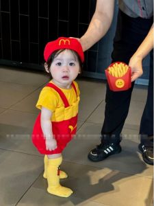 ชุดหน้าร้อน เด็กทารก เด็กผู้หญิง ชุดรอมเปอร์ ชุดสูท ทารกแรกเกิด 1 เดือนพระจันทร์เต็มดวง น่ารัก เสื้อผ้า สไตล์เกาหลี เสื้อผ้าเด็กแขนสั้น