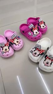 K รองเท้าเด็ก รองเท้าหัวโต รองเท้าผู้หญิง รองเท้าเด็กผู้หญิง Size 24-35 รุ่น MN-6 ชมพูเข้ม ชมพูอ่อน ขาว