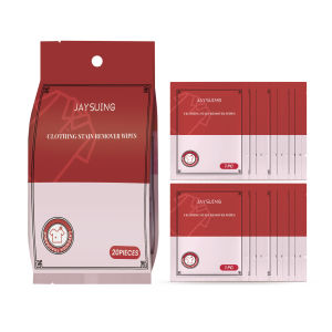 简素净 | Clothes Stain Remover Wipes Instant Deep Cleaning Color Safe Fabric Care Portable Travel Oil Grease Dirt Spot Cleaner Sheets