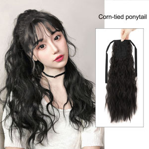 🔥🔥Roman Holiday Wig Women Long Curly Ponytail Wig Bandage Type Ironing Curl Natural Fluffy High Ponytail Wig Womens Ponytail Hair Extensions with MINI Claw Clip Horsetail Fashion Wig Hairpiece