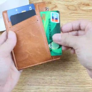 NCW-018 Fashion Creative PU Leather Multi-Functional Card Holder Zipper Coin Wallet PU