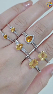 Collection Grade Citrine S925 Silver Rings (5 Types to Choose)