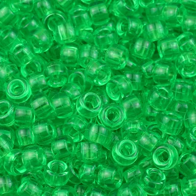 100-400pcs 6*9mm Colorful Transparent Large Hole Pony Beads For Jewelry Making Diy Hair Dirty Braids Bracelet Necklace Wholesale