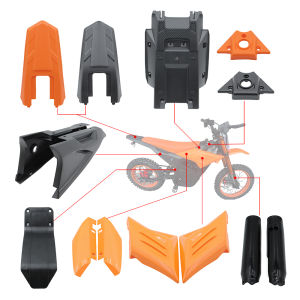 E-bike Plastic Battery Cover Rear Mudguard Body Fairing Protector for Yozma IN10 Electric Dirt Bike Motorcycle Accessories