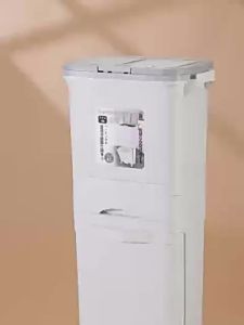 Thùng Rác Bếp Sáng Tạo Dung Lượng Lớn 3 Tầng Nắp Ép