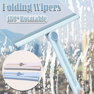 Household Foldable Glass Wiper 180° Rotatable Kitchen Bathroom Floor Window Cleaning Wiper Home Cleaning Tool