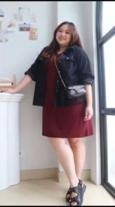 Dress wanita polos jumbo dress andin polos simple