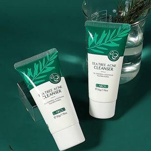 LAIKOU Tea Tree Acne Foam Cleanser Oil Control Tighten Pores Deep Cleansing Blackheads Removal Soothing 50g