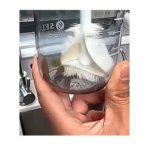 Cọ Rửa Bình Sữa Rửa Bình Nước Rửa Cốc Silicon Lông Mềm Gập 90 Độ Cán Dài Đa Năng Tiện Lợi-NIEVE